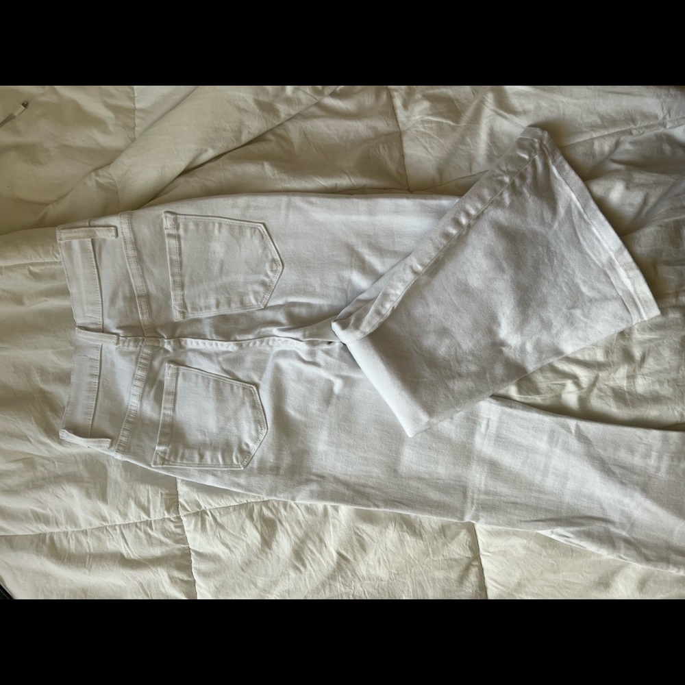 Vibrant Miu White High Waisted Jean